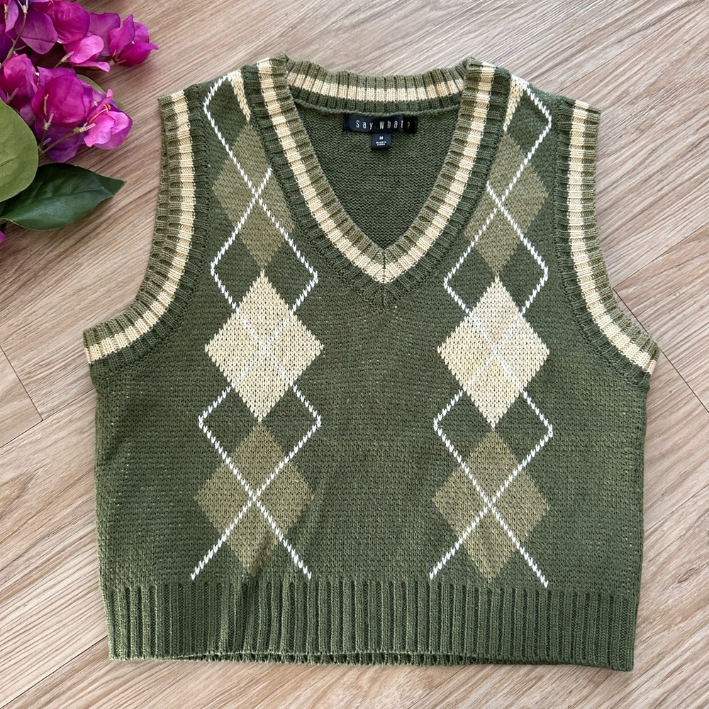 Say What grandpa sweater vest